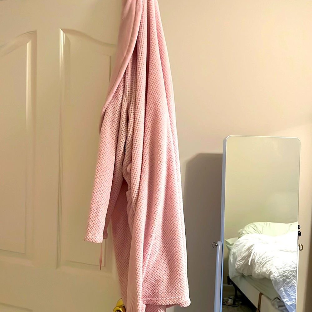 Ulta pink plush robe